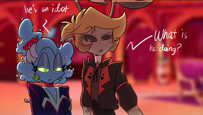 Reverse AU Ellit (Sky's Hazbin OC) & Kole (Zanealry's Hazbin OC) (Dec.11.2025)